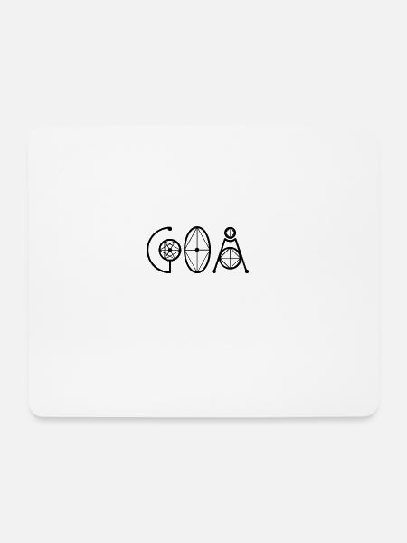 Goa - Musik Festival psychedelisch Geschenk Shirt - Mousepad (Querformat) - Weiß