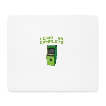 Level 40 Complete - Mouse Pad (horizontal) - white - Front