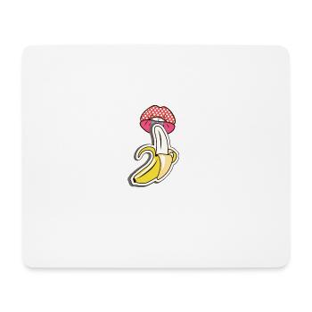 baisers de banane - Tapis de souris (format paysage) - blanc - Devant