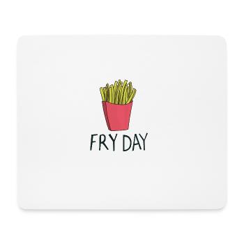 Fryday Pommestag vendredi - Tapis de souris (format paysage) - blanc - Devant