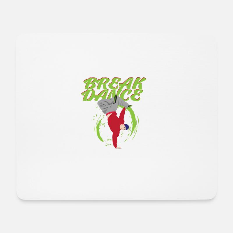 Breakdance - Mousepad (Querformat) - Weiß
