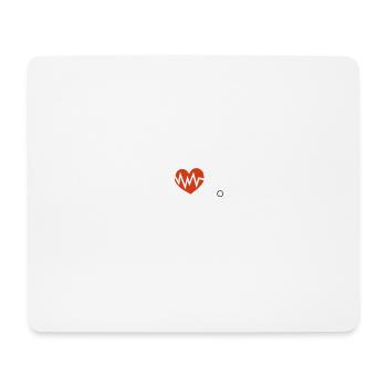 Arzt Krankenschwester Pfleger Doktor Herzschlag - Mousepad (Querformat) - Weiß - Vorne