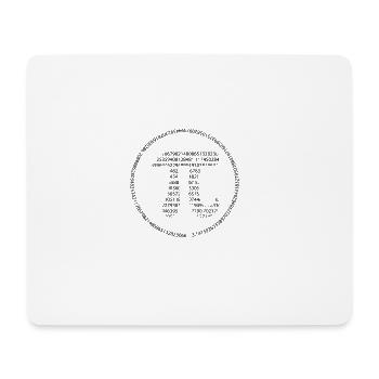 Pi - Pi Day - schwarz - Mousepad (Querformat) - Weiß - Vorne