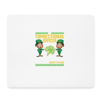 Funny St Patrick's Correctional Officer - Mousepad (Querformat) - Weiß - Vorne