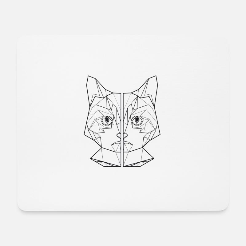 katzenfreund katzeliebhaber geschenk katze shirt - Mousepad (Querformat) - Weiß