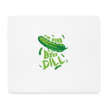 Lustige Gurke - Mousepad (Querformat) - Weiß - Vorne