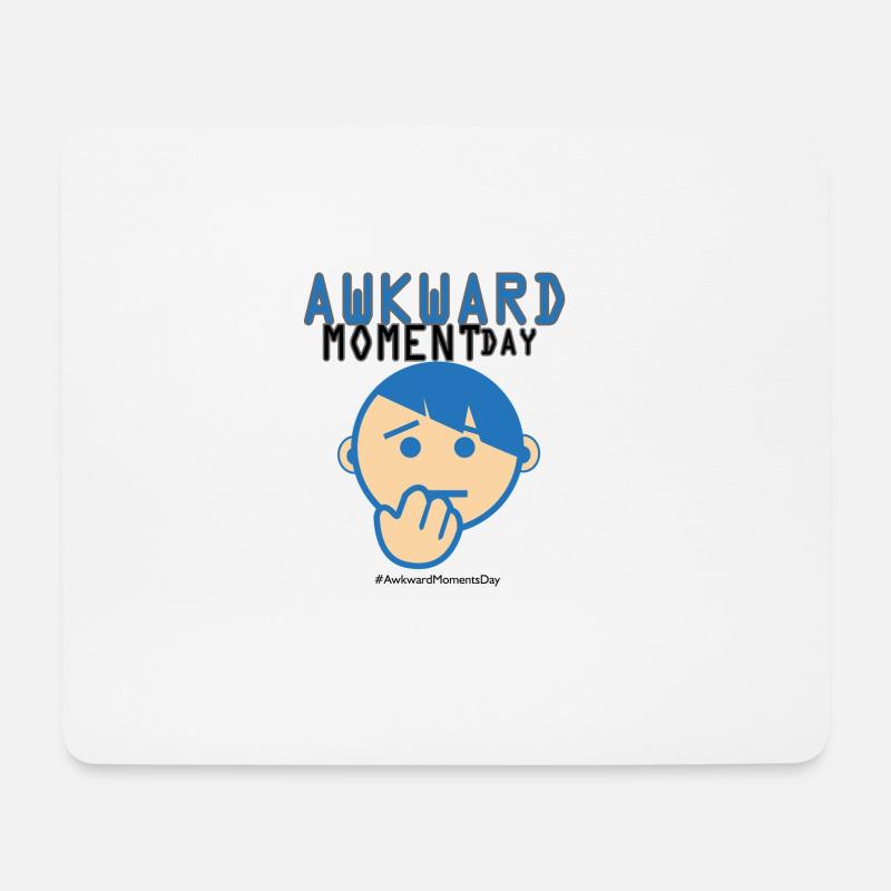 Jour Embarrassing Moments - Tapis de souris (format paysage) - blanc