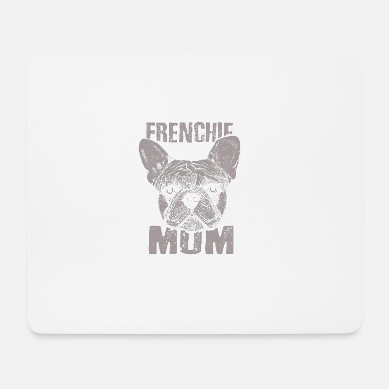 Frenchie Mom Dog Lover GIft - Mousepad (Querformat) - Weiß