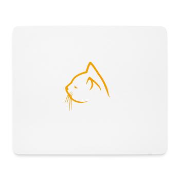 Chats Catstyle visage de chat - Tapis de souris (format paysage) - blanc - Devant