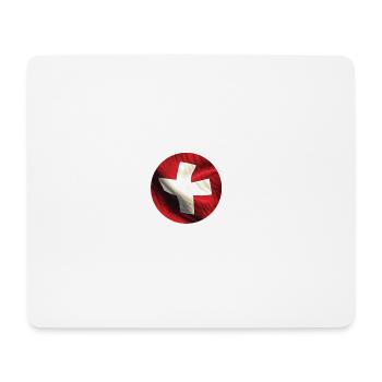 Switzerland Switzerland flag - Mouse Pad (horizontal) - white - Front