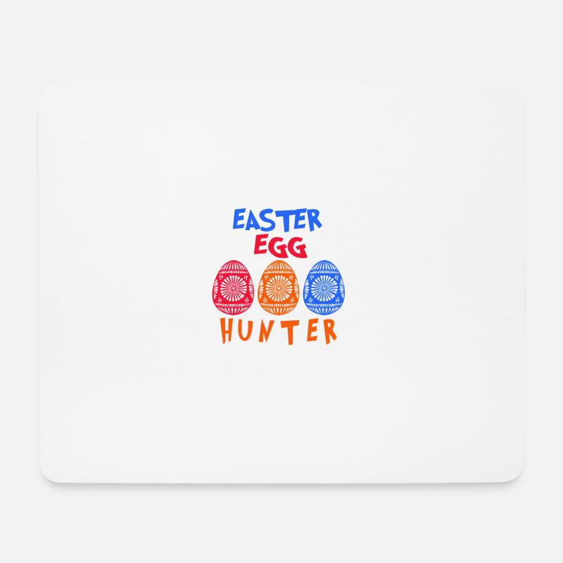 Osterei Jäger - Mousepad (Querformat) - Weiß