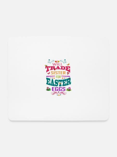 Ostern für Schwester - Mousepad (Querformat) - Weiß