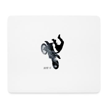 bike Jump Motorcycle Stunt Motocross Sport Biker lol - Mouse Pad (horizontal) - white - Front