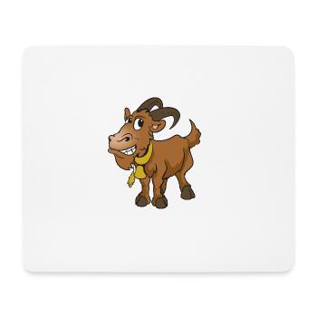 Ziege Ziegenbock - Mousepad (Querformat) - Weiß - Vorne