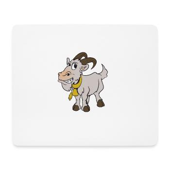 Ziege Ziegenbock - Mousepad (Querformat) - Weiß - Vorne