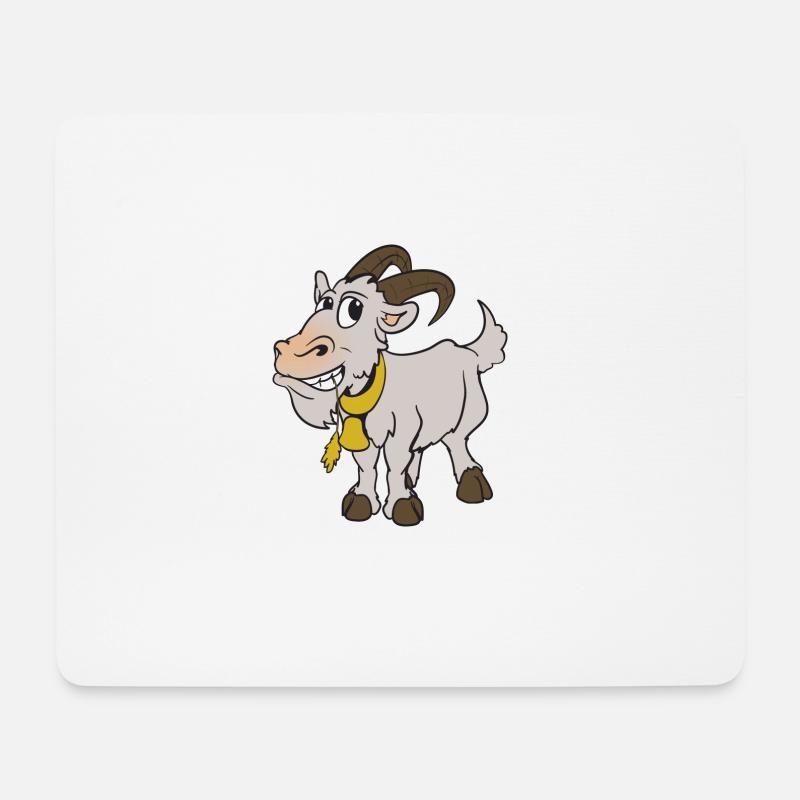 Goat goat - Mouse Pad (horizontal) - white
