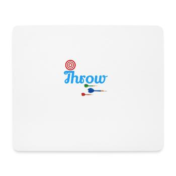 Dart Geschenk Männer Frauen Design - Mousepad (Querformat) - Weiß - Vorne