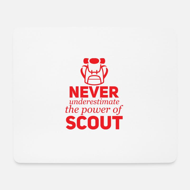 Scouts, Scout, louveteau, Rover, cadeau - Tapis de souris (format paysage) - blanc
