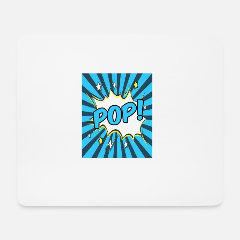 Pop-Art - Mousepad (Querformat) - Weiß