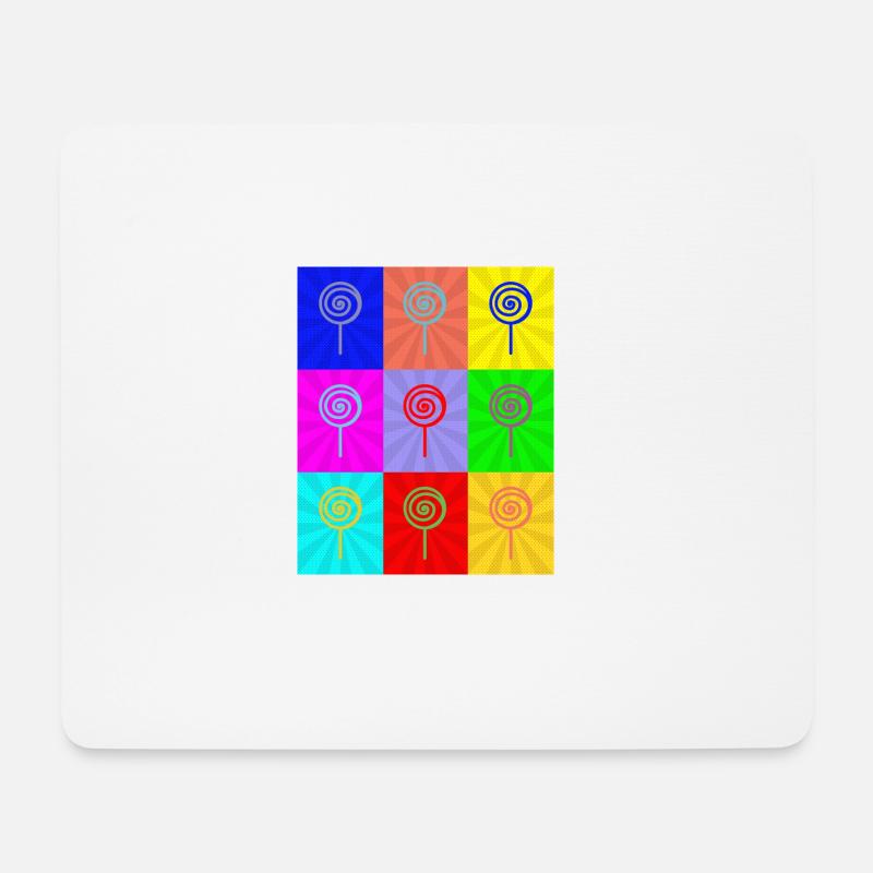 Pop-Art - Mousepad (Querformat) - Weiß