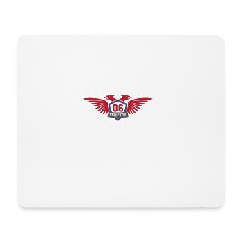 emblème aigle albanais Albanian Gjilan Shqiptar - Tapis de souris (format paysage) - blanc - Devant