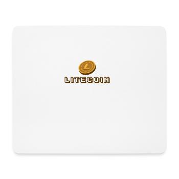 Litecoin Bitcoin cadeau crypto crypto-monnaie - Tapis de souris (format paysage) - blanc - Devant