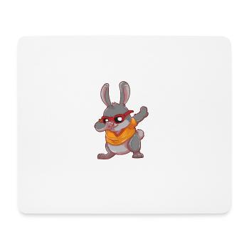 Cartoon Dabbing Osterhase Dab Hase Ostern Geschenk - Mousepad (Querformat) - Weiß - Vorne