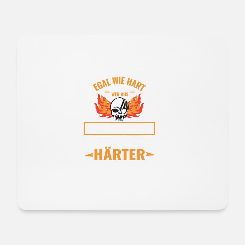 EGAL WIE HART DU BIST - WRIEZEN IST HÄRTER - Mousepad (Querformat) - Weiß