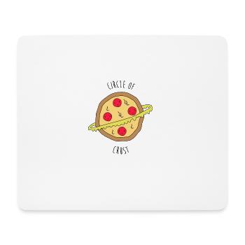 Pizza Circle of Crust - Mouse Pad (horizontal) - white - Front