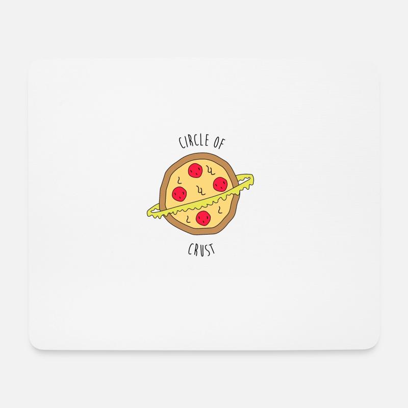 Pizza Circle of Crust - Mousepad (Querformat) - Weiß