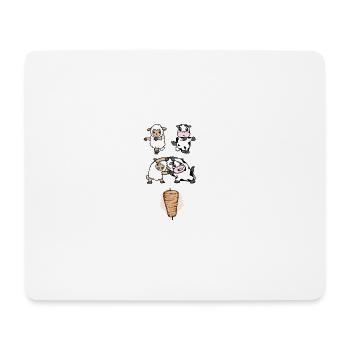 Lamb et fusion de veau pour Doner - Tapis de souris (format paysage) - blanc - Devant