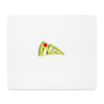 Oeuvre de pizza - Tapis de souris (format paysage) - blanc - Devant