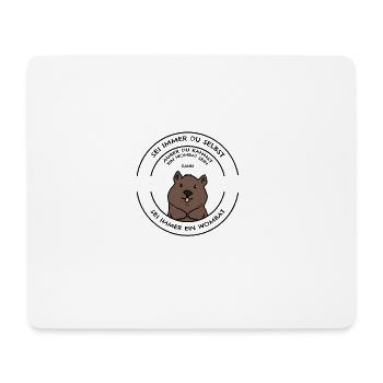 Wombat - Mousepad (Querformat) - Weiß - Vorne
