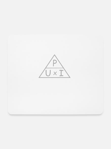 Elektronik: Ohmsches Gesetz - Formel Leistung - Mousepad (Querformat) - Weiß