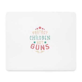Protect Children Not Guns Gun Shirt - Mousepad (Querformat) - Weiß - Vorne