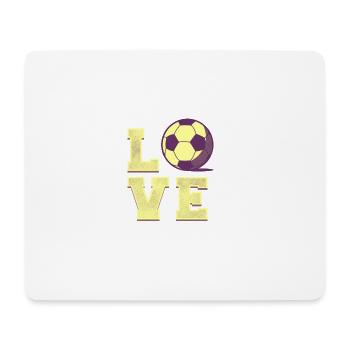 I love Soccer Gift - Mouse Pad (horizontal) - white - Front