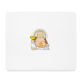 Buddha Buddhism Siddhartha Gautama Yogi Yoga OM - Mouse Pad (horizontal) - white - Front