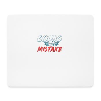 Der Witz war ein Fehler - Mousepad (Querformat) - Weiß - Vorne