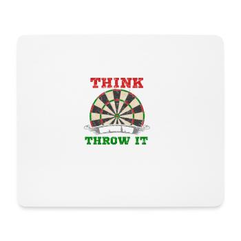 Dart - Dartboard - Geschenk - Mousepad (Querformat) - Weiß - Vorne
