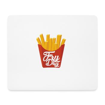 Fryday Fries Pommes - Mousepad (Querformat) - Weiß - Vorne