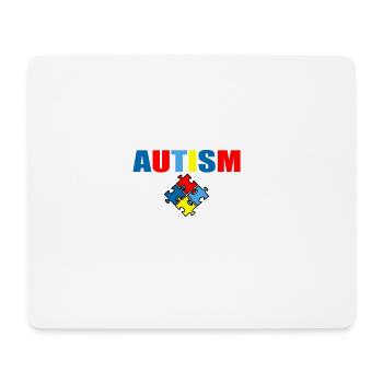 Proud autism dad - Mouse Pad (horizontal) - white - Front