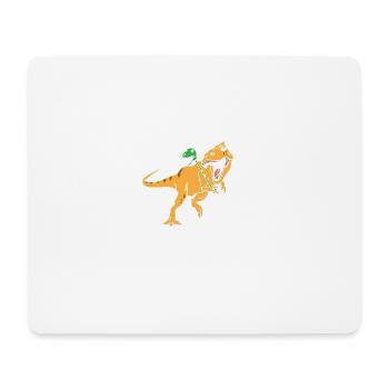 T-Rex - Dinosaure - Tyrannosaure - Tapis de souris (format paysage) - blanc - Devant