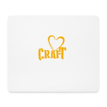 Love Craft Beer - Craft Bier Hopfen Geschenk - Mousepad (Querformat) - Weiß - Vorne