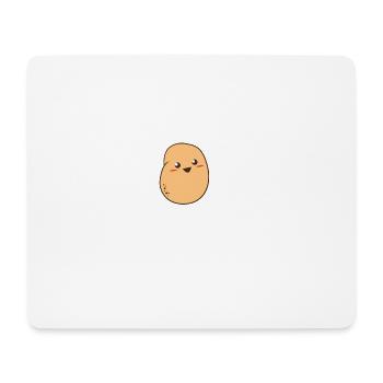 Les pommes de terre me rendent heureux! Cool motif de pommes de terre - Tapis de souris (format paysage) - blanc - Devant