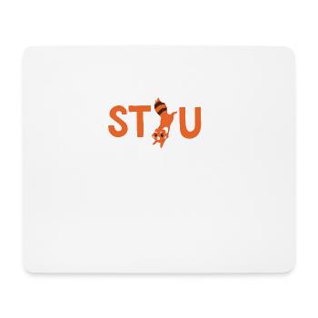 Roter Panda - STFU - Halt dein Maul - Sarkasmus - Mousepad (Querformat) - Weiß - Vorne