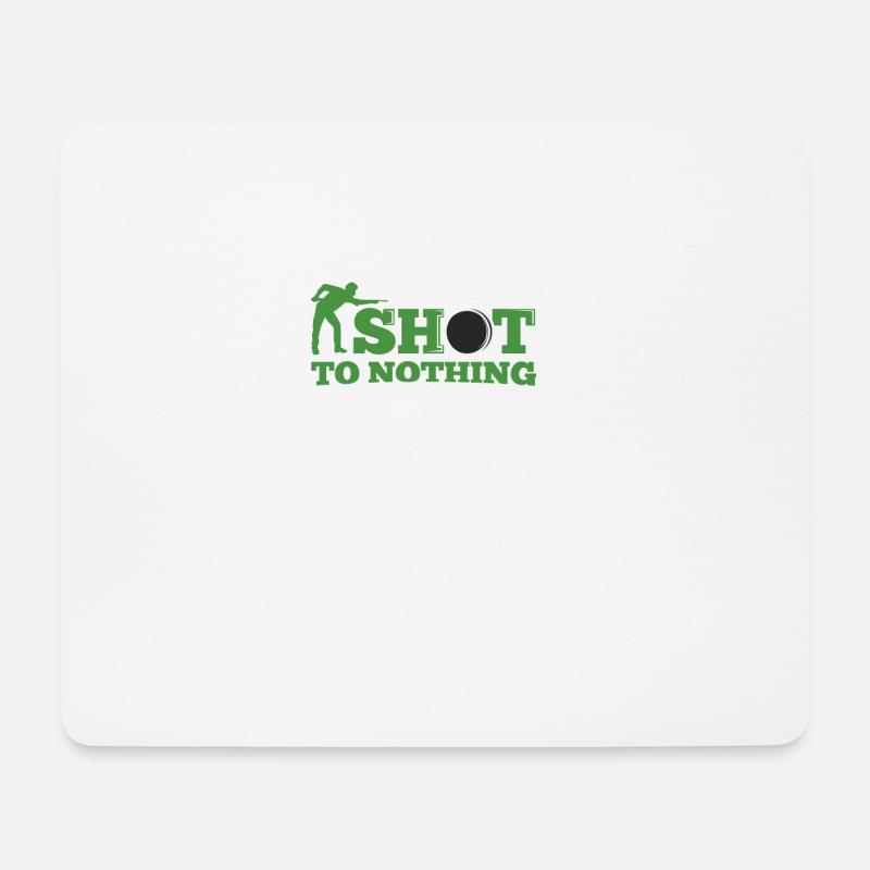 Snooker Shot to nothing - Mousepad (Querformat) - Weiß
