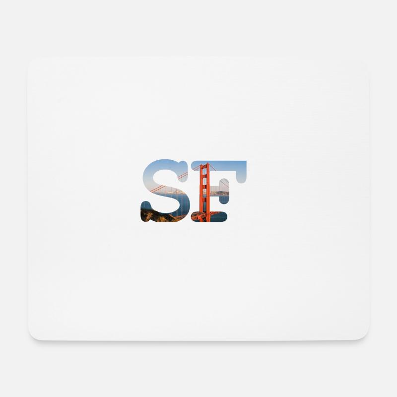 San Francisco - Mousepad (Querformat) - Weiß