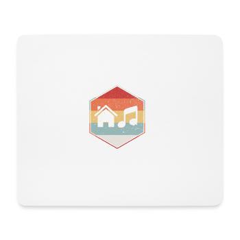 Musique maison - Tapis de souris (format paysage) - blanc - Devant