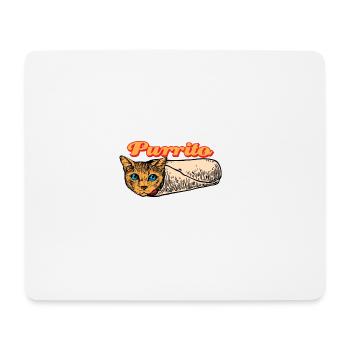 Chat Purrito Cadeau Cinco De Mayo Chat Bengal - Tapis de souris (format paysage) - blanc - Devant