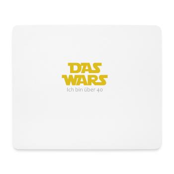 Das wars! Ich bin über 40. Geburtstag Geschenk - Mousepad (Querformat) - Weiß - Vorne